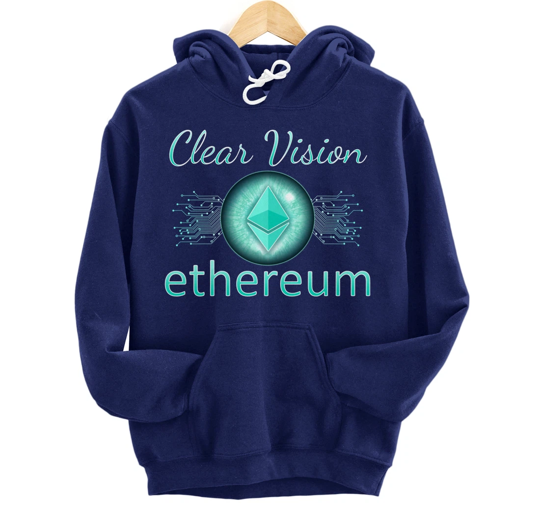 Ethereum Shirt Crypto Shirts for Men Women Crypto Shirt ETH Pullover Hoodie