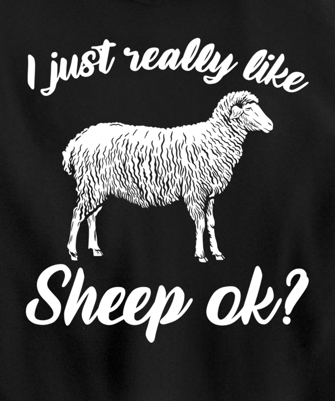 Funny Farming Animals I Just Really Like Sheep Pullover Hoodie