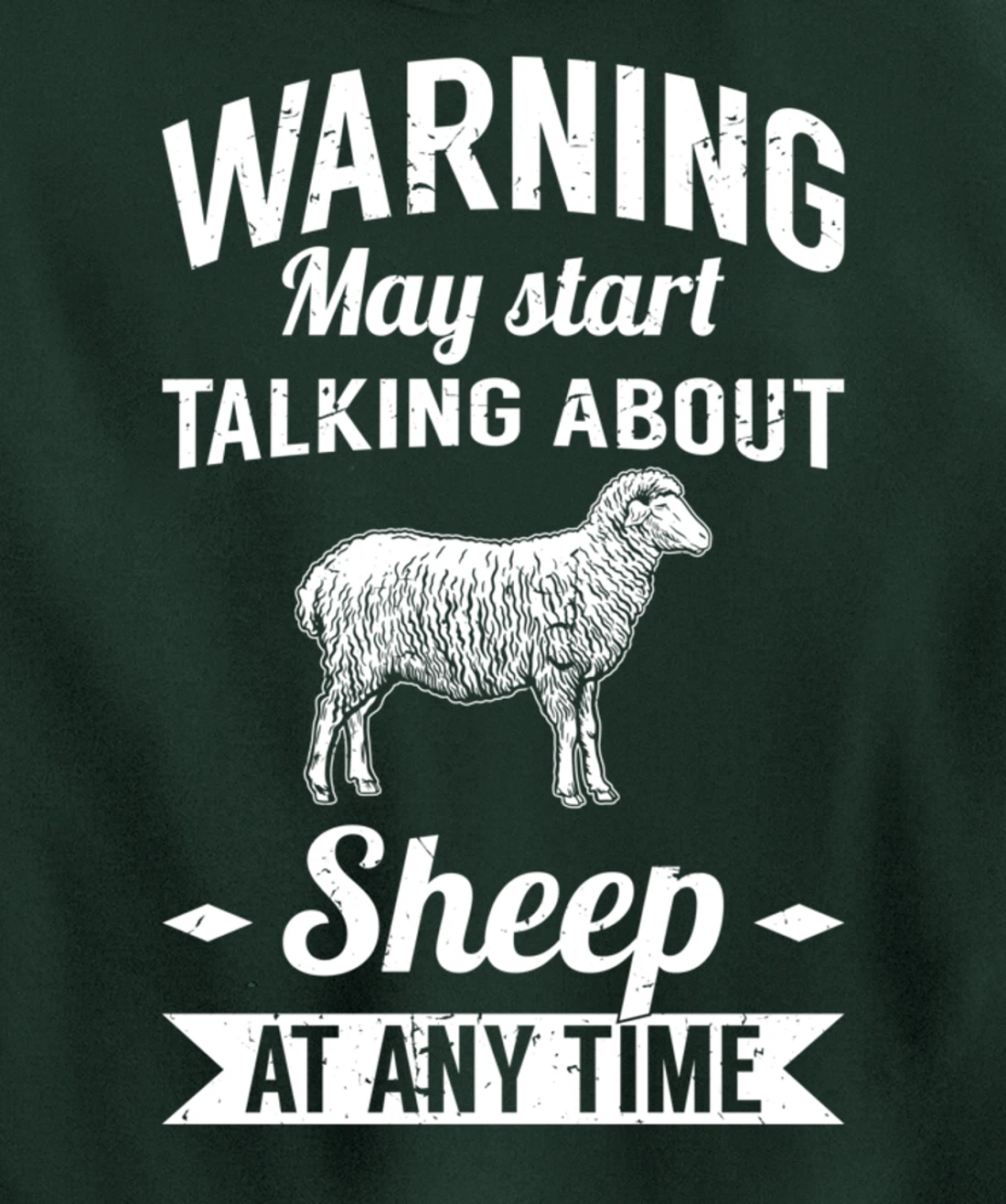 Farm Animals May Start Talking About Sheep Pullover Hoodie