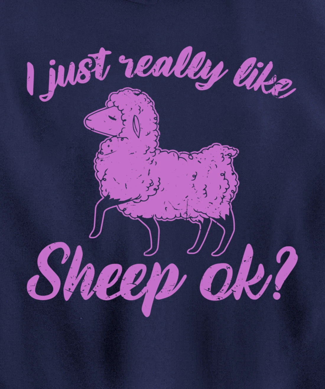 I Just Really Like Sheep Pullover Hoodie