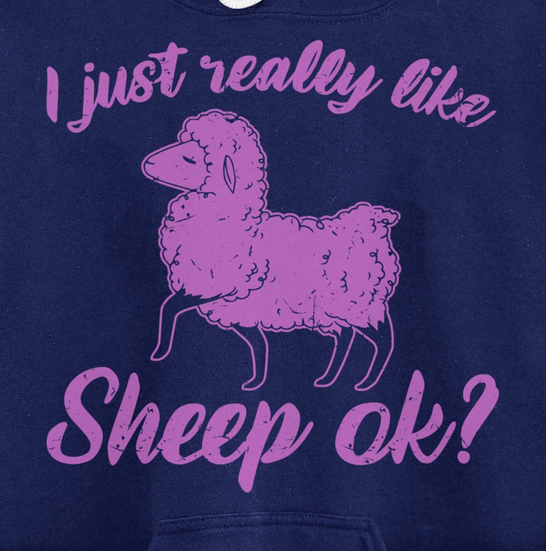 I Just Really Like Sheep Pullover Hoodie