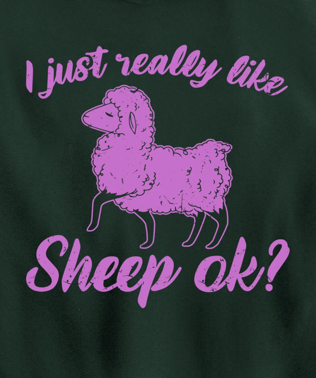 I Just Really Like Sheep Pullover Hoodie