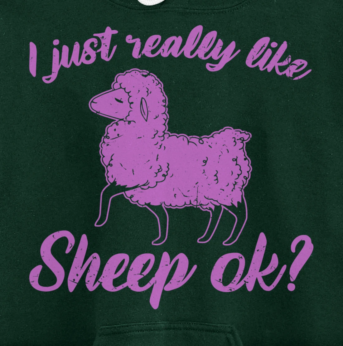 I Just Really Like Sheep Pullover Hoodie