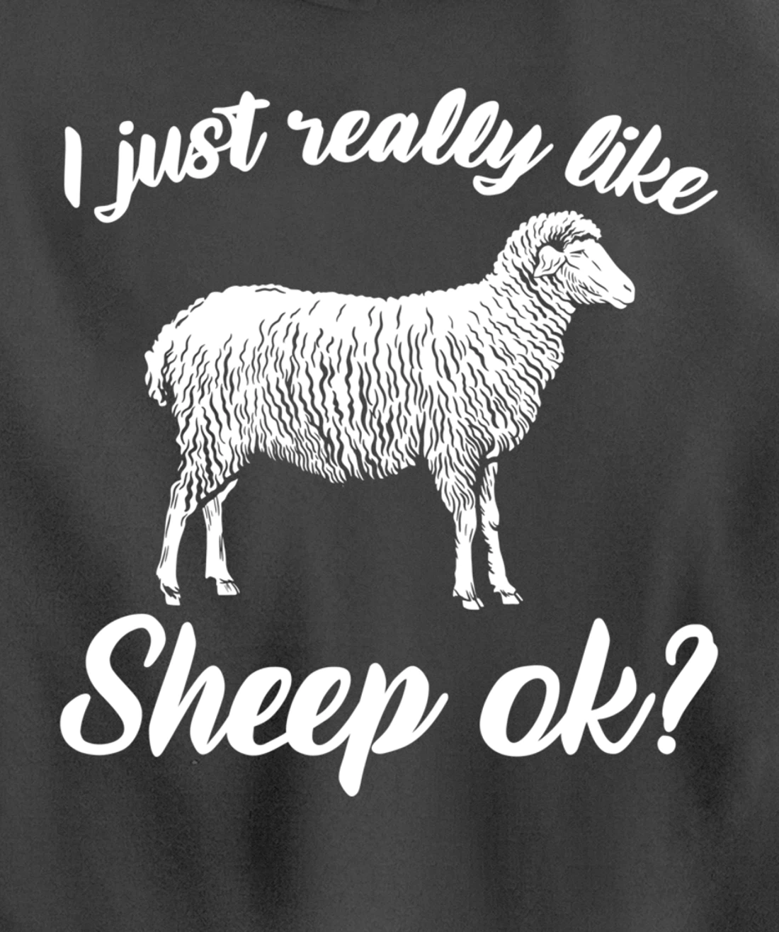 Funny Farming Animals I Just Really Like Sheep Pullover Hoodie