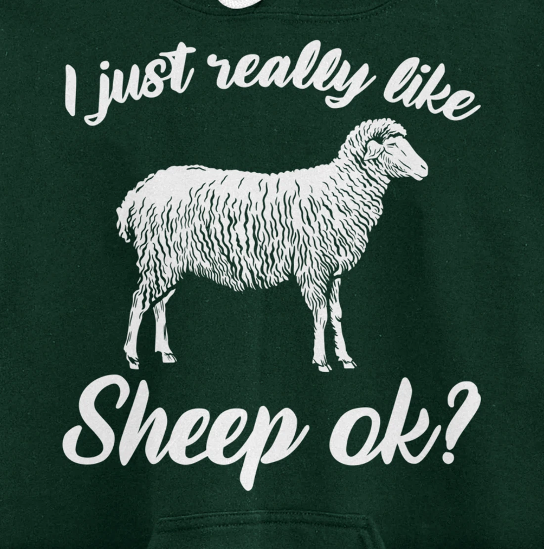 Funny Farming Animals I Just Really Like Sheep Pullover Hoodie