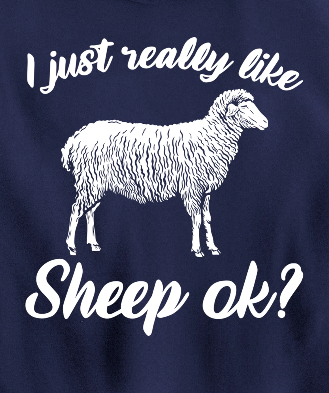 Funny Farming Animals I Just Really Like Sheep Pullover Hoodie