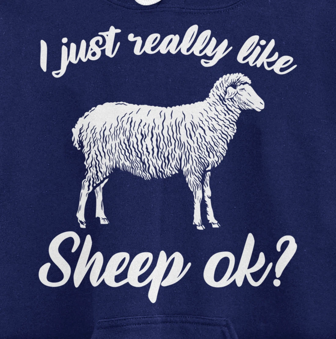 Funny Farming Animals I Just Really Like Sheep Pullover Hoodie