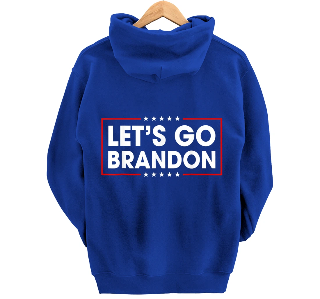 Let's Go Branson Brandon Conservative US Flag Pullover Hoodie