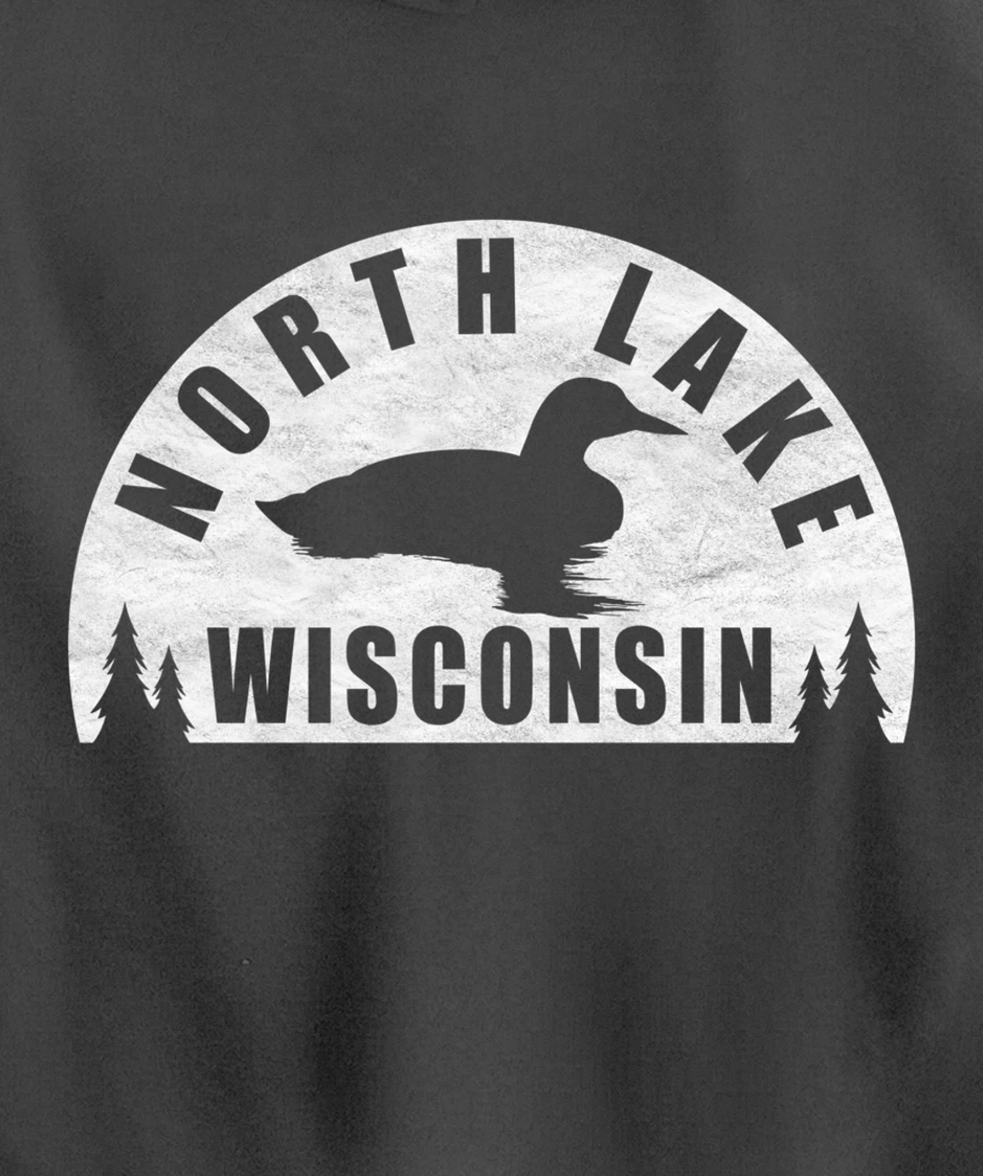 North Lake Northern Wisconsin Loon Pullover Hoodie