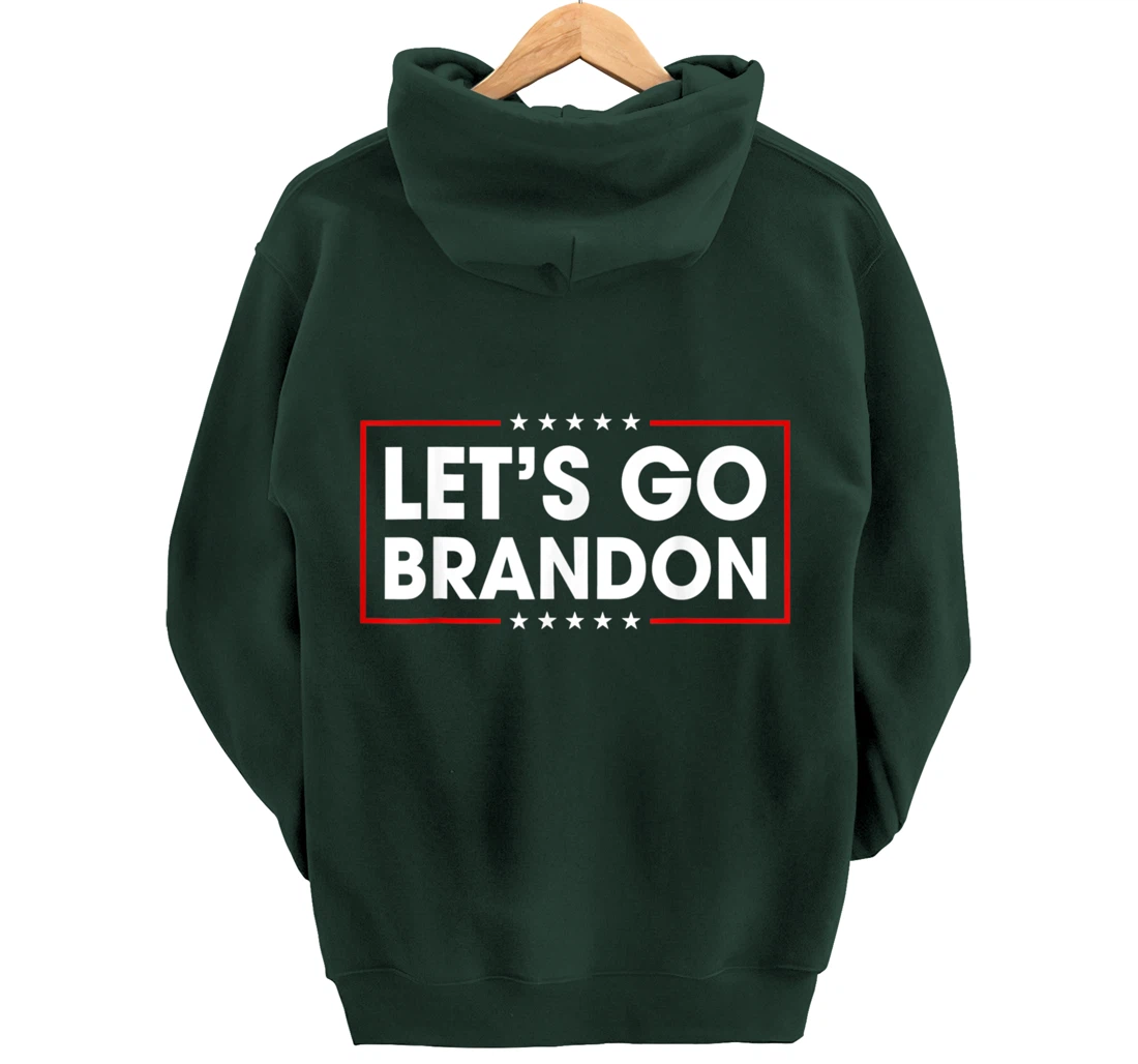 Let's Go Branson Brandon Conservative US Flag Pullover Hoodie
