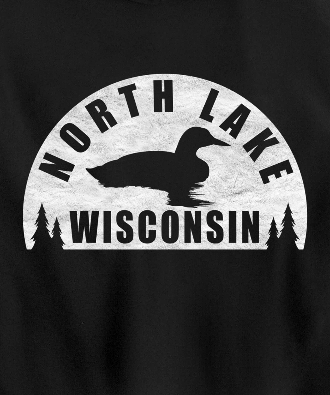 North Lake Northern Wisconsin Loon Pullover Hoodie