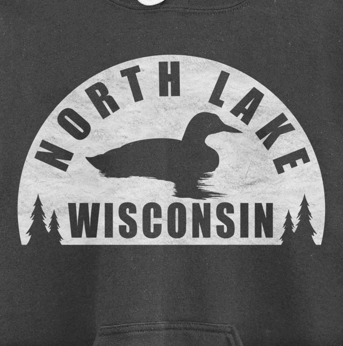 North Lake Northern Wisconsin Loon Pullover Hoodie