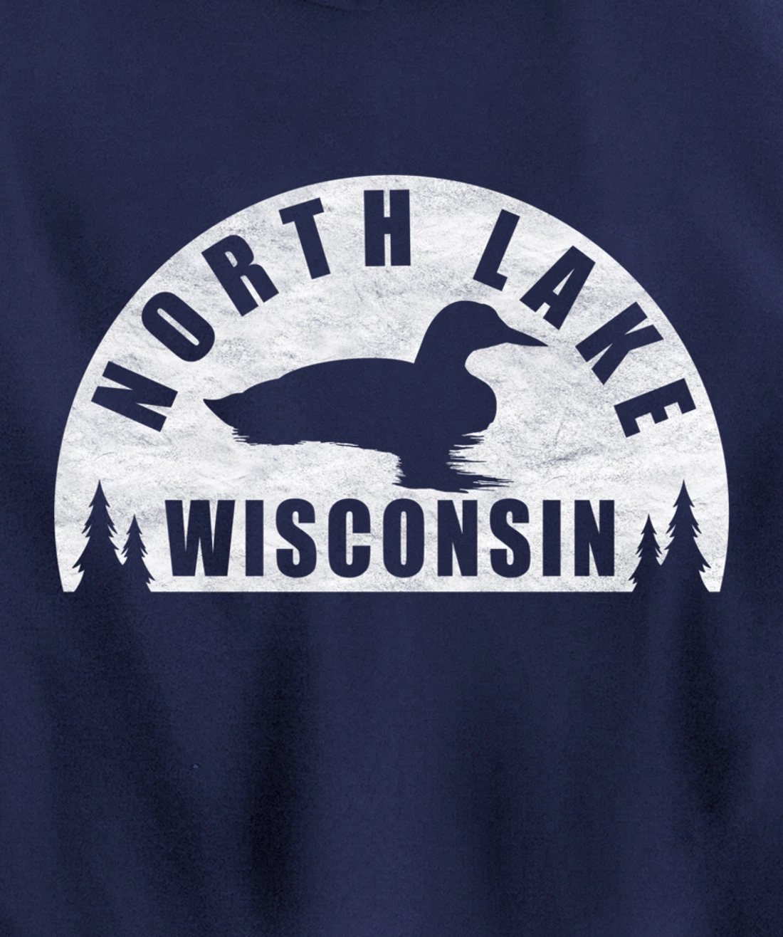 North Lake Northern Wisconsin Loon Pullover Hoodie
