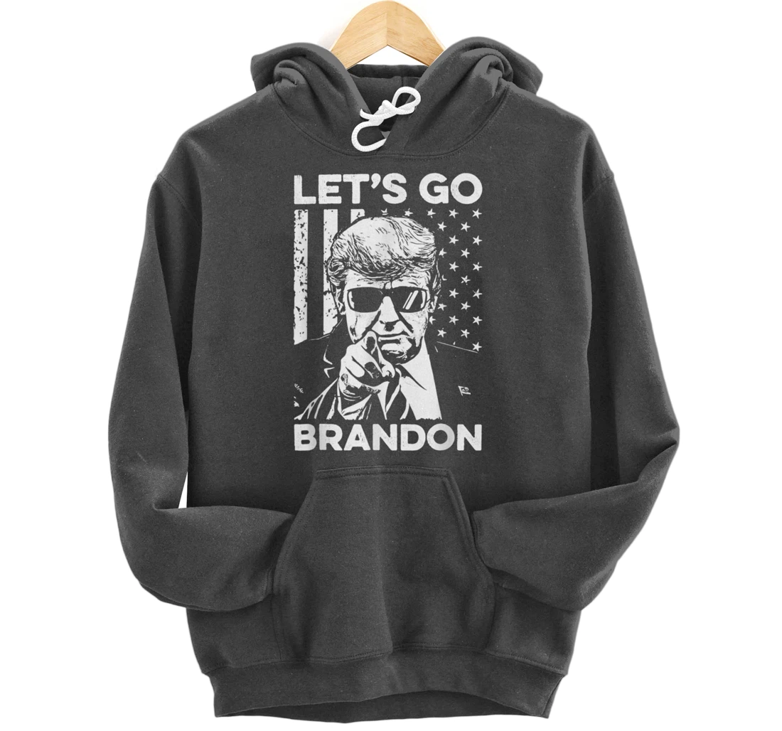Let's Go Branson Brandon Conservative Anti Liberal US Flag Pullover Hoodie