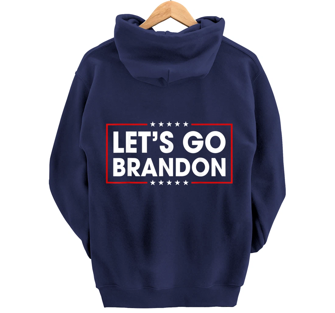 Let's Go Branson Brandon Conservative US Flag Pullover Hoodie