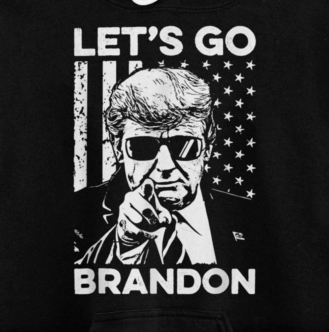 Let's Go Branson Brandon Conservative Anti Liberal US Flag Pullover Hoodie