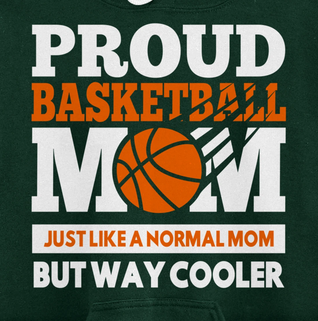 Proud Basketball Player Mom Funny Gift For Mother's Pullover Hoodie
