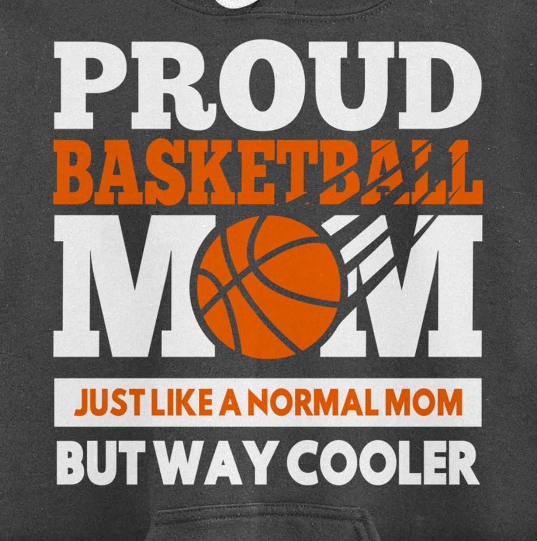 Proud Basketball Player Mom Funny Gift For Mother's Pullover Hoodie