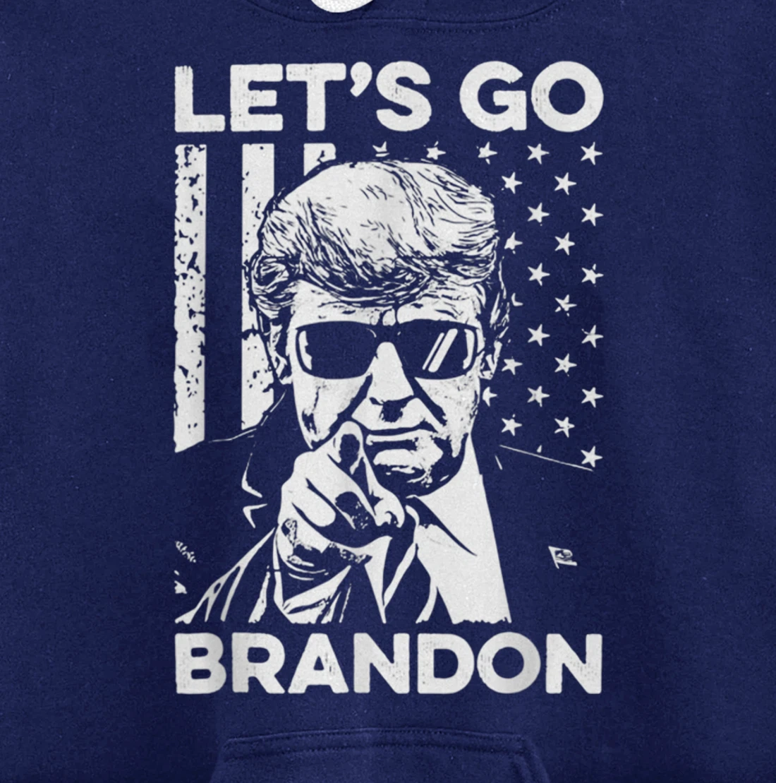 Let's Go Branson Brandon Conservative Anti Liberal US Flag Pullover Hoodie