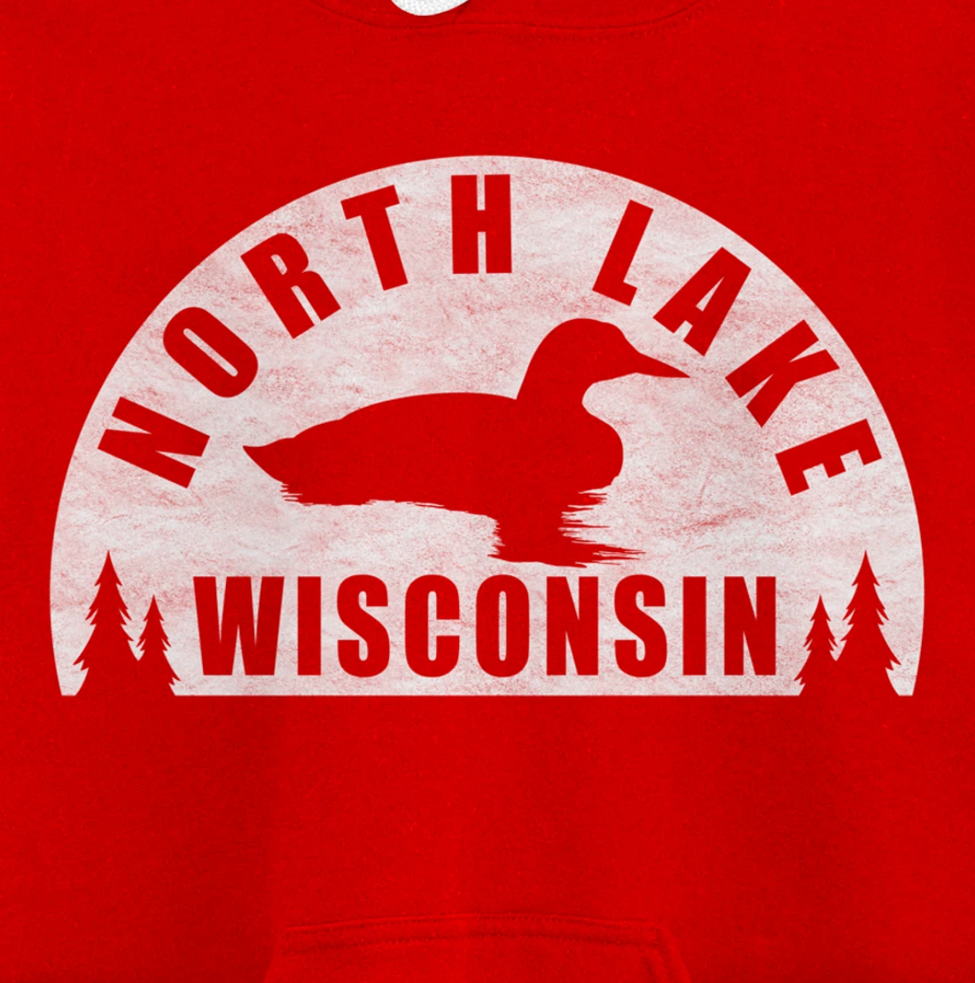 North Lake Northern Wisconsin Loon Pullover Hoodie
