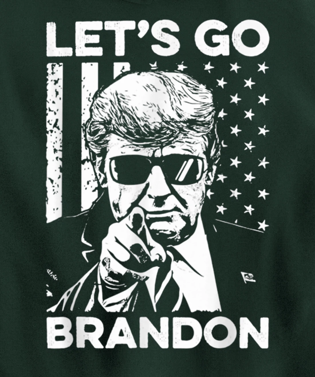 Let's Go Branson Brandon Conservative Anti Liberal US Flag Pullover Hoodie