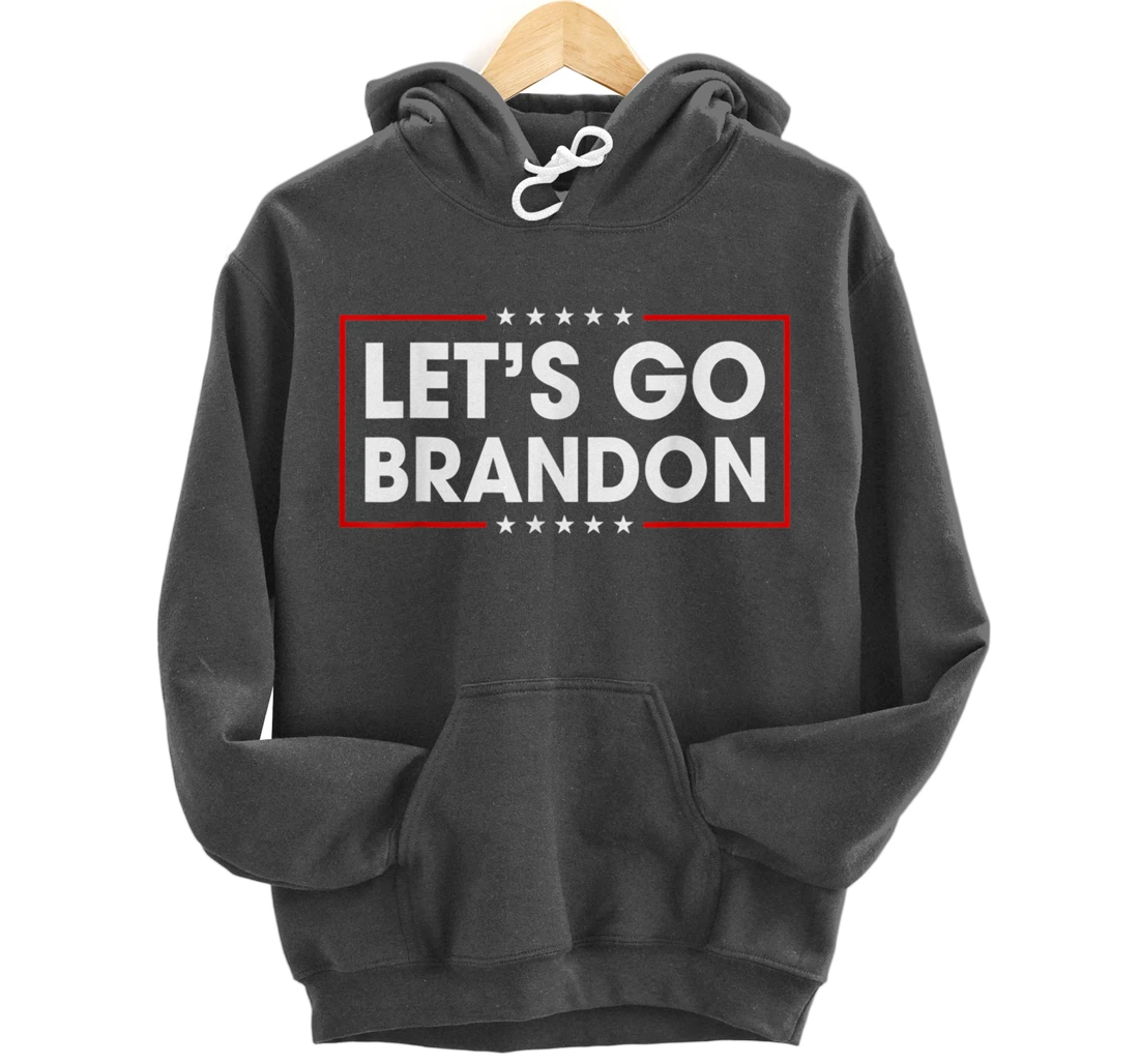 Let's Go Branson Brandon Conservative US Flag Pullover Hoodie