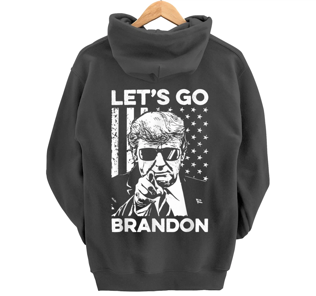 Let's Go Branson Brandon Conservative Anti Liberal US Flag Pullover Hoodie