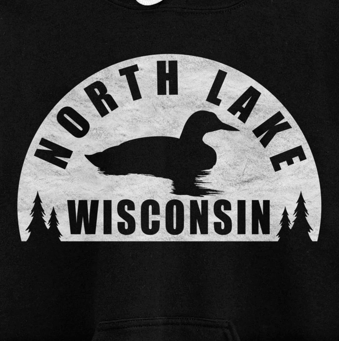 North Lake Northern Wisconsin Loon Pullover Hoodie