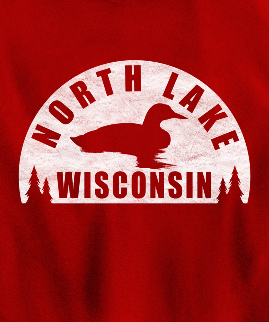North Lake Northern Wisconsin Loon Pullover Hoodie