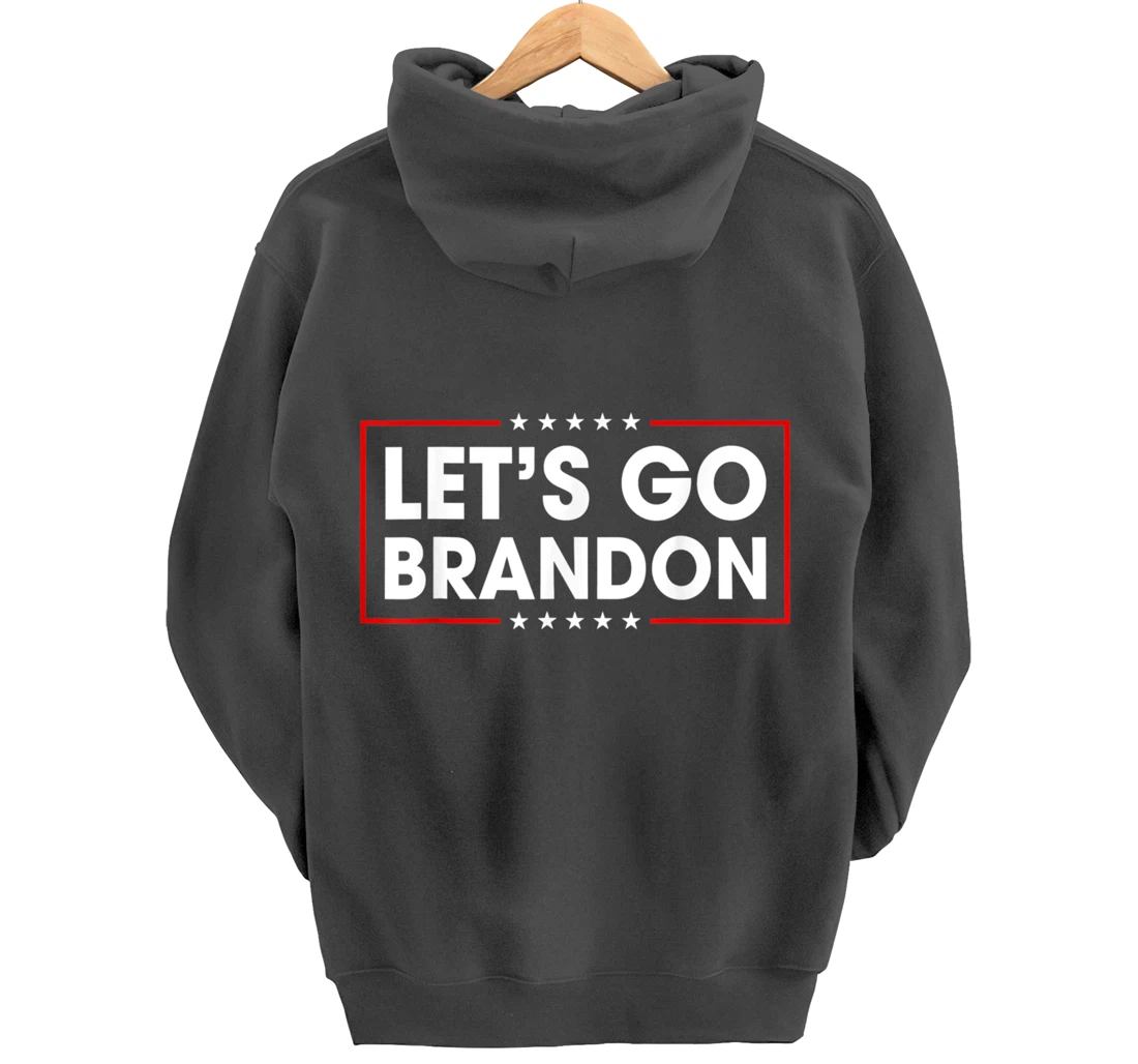 Let's Go Branson Brandon Conservative US Flag Pullover Hoodie