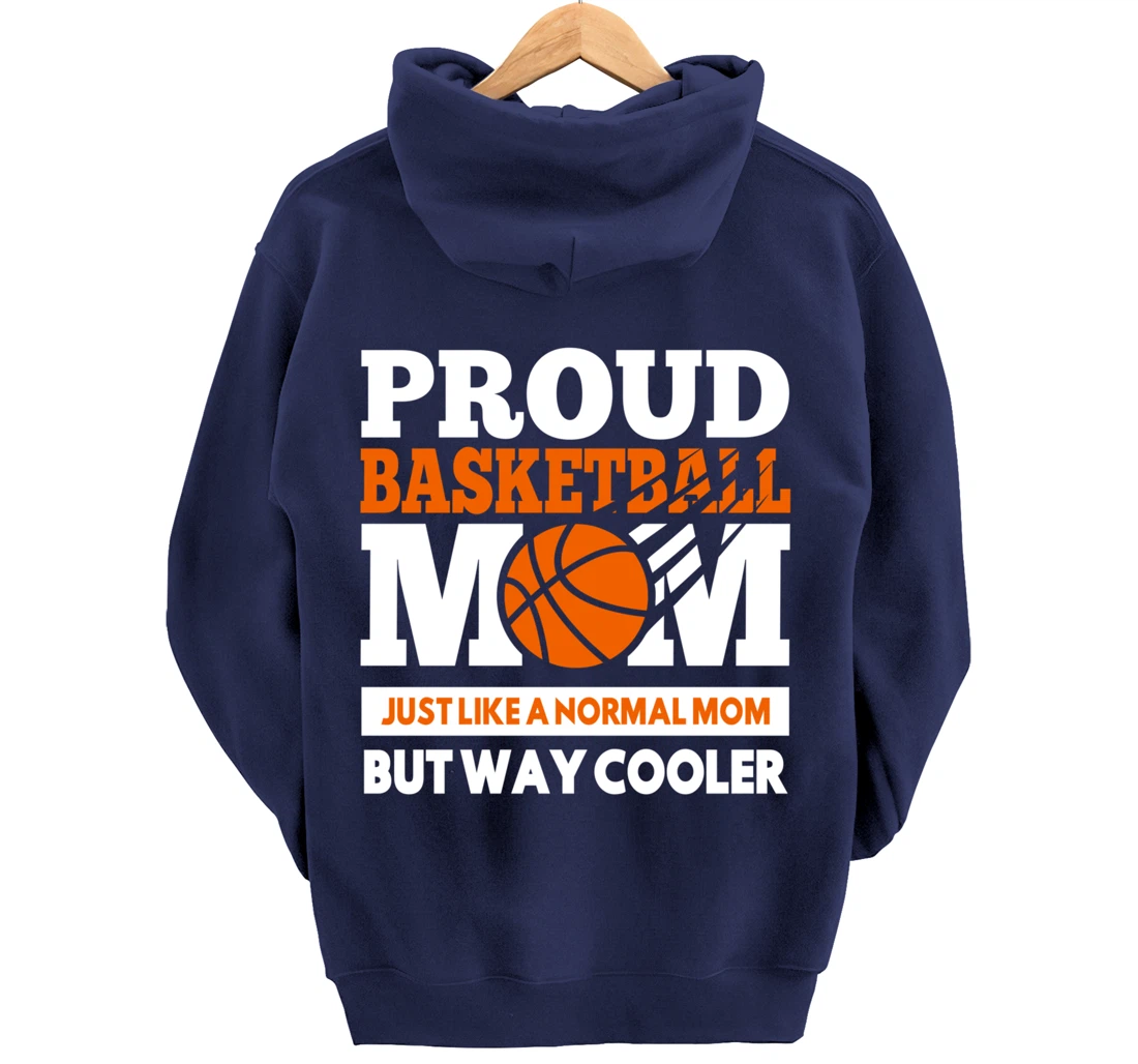 Proud Basketball Player Mom Funny Gift For Mother's Pullover Hoodie