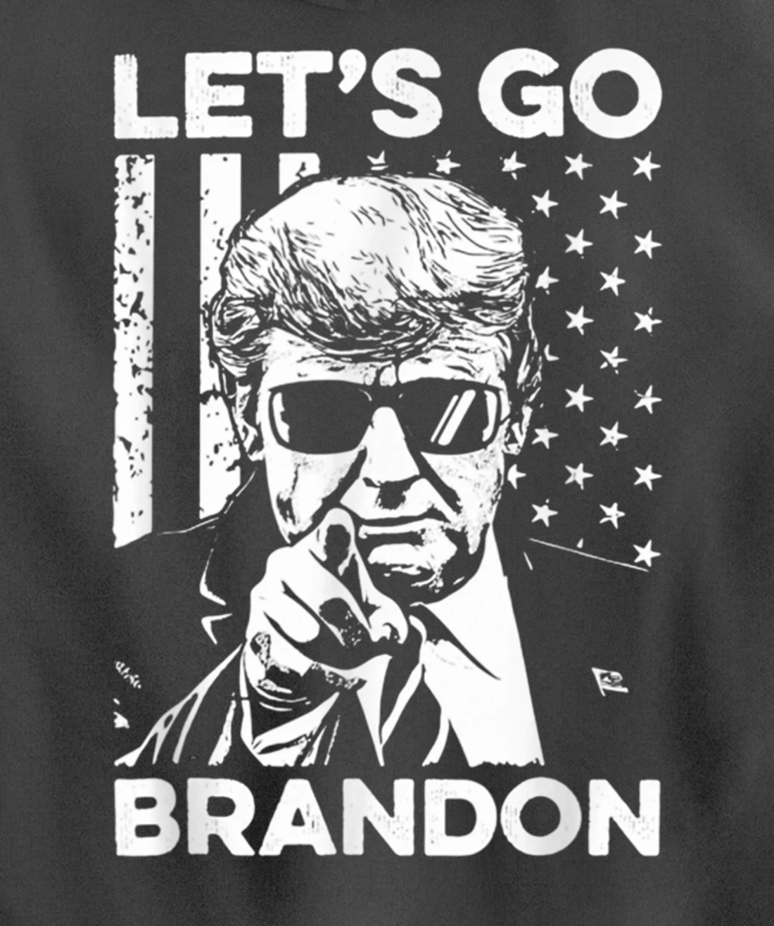 Let's Go Branson Brandon Conservative Anti Liberal US Flag Pullover Hoodie