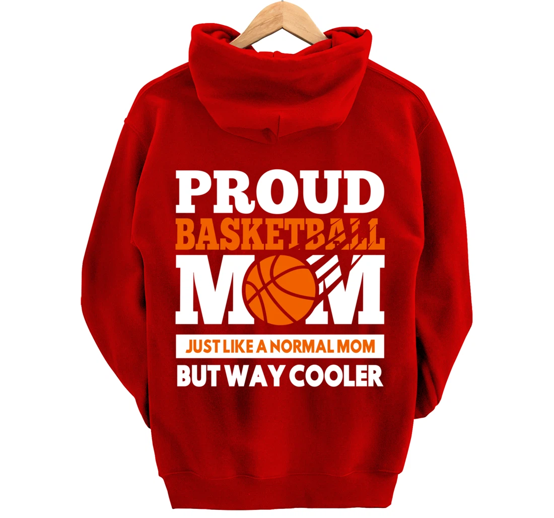 Proud Basketball Player Mom Funny Gift For Mother's Pullover Hoodie