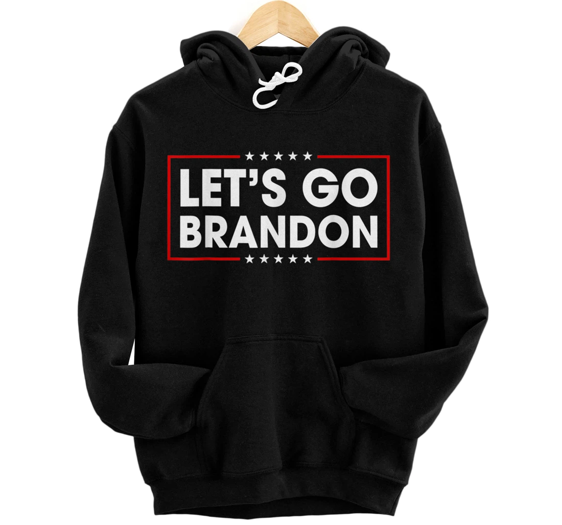 Let's Go Branson Brandon Conservative US Flag Pullover Hoodie