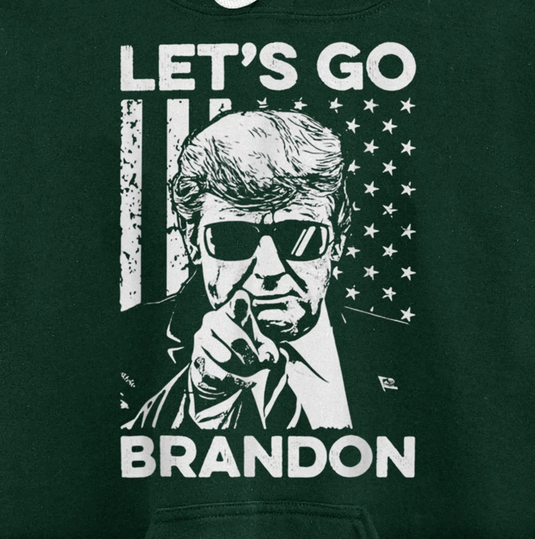Let's Go Branson Brandon Conservative Anti Liberal US Flag Pullover Hoodie