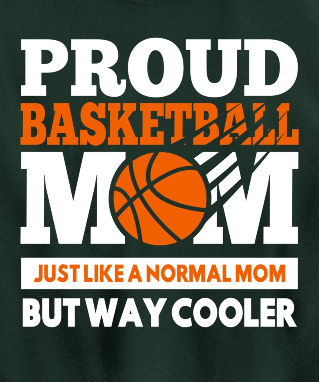 Proud Basketball Player Mom Funny Gift For Mother's Pullover Hoodie