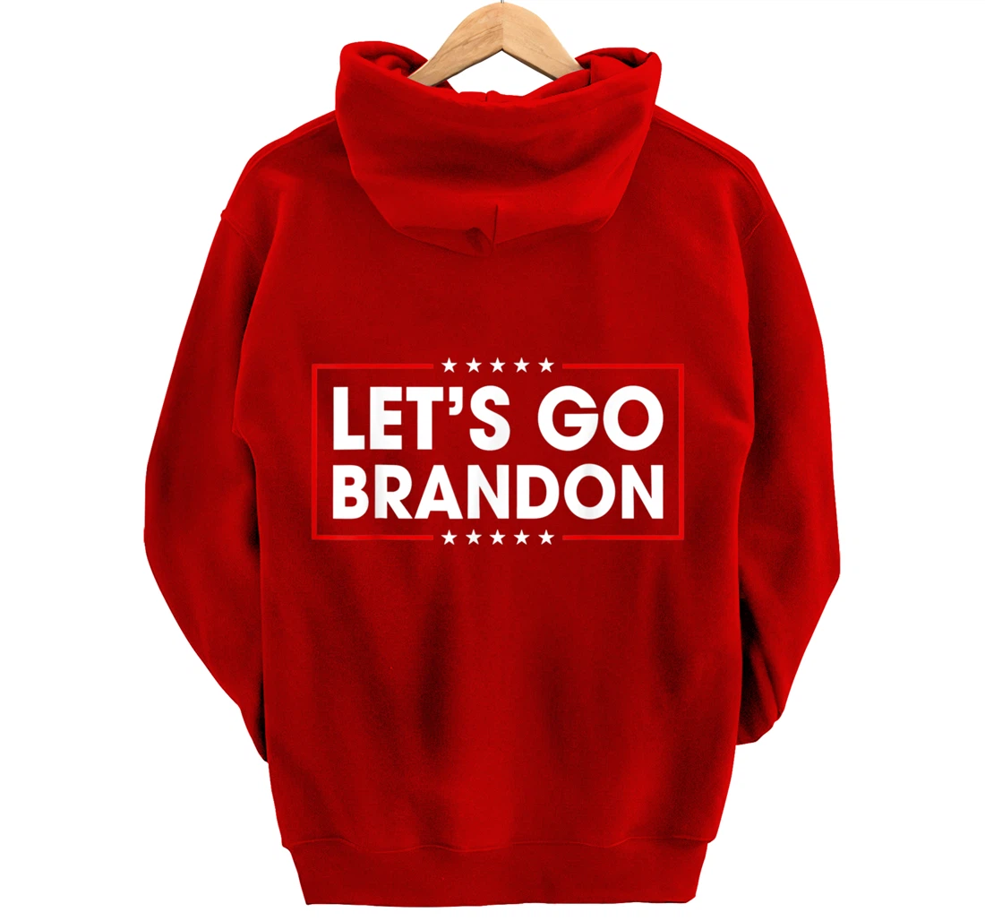 Let's Go Branson Brandon Conservative US Flag Pullover Hoodie