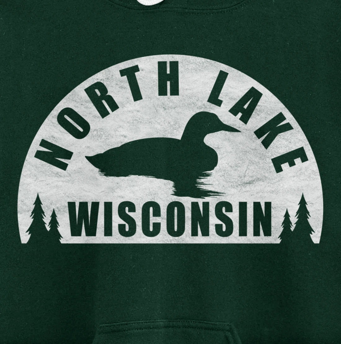 North Lake Northern Wisconsin Loon Pullover Hoodie