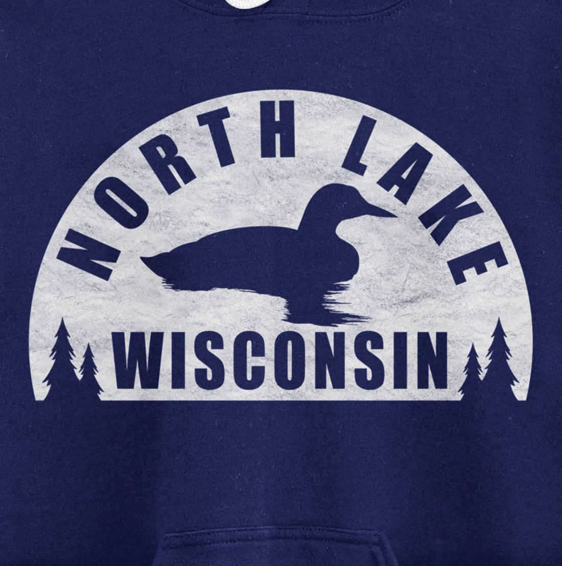 North Lake Northern Wisconsin Loon Pullover Hoodie