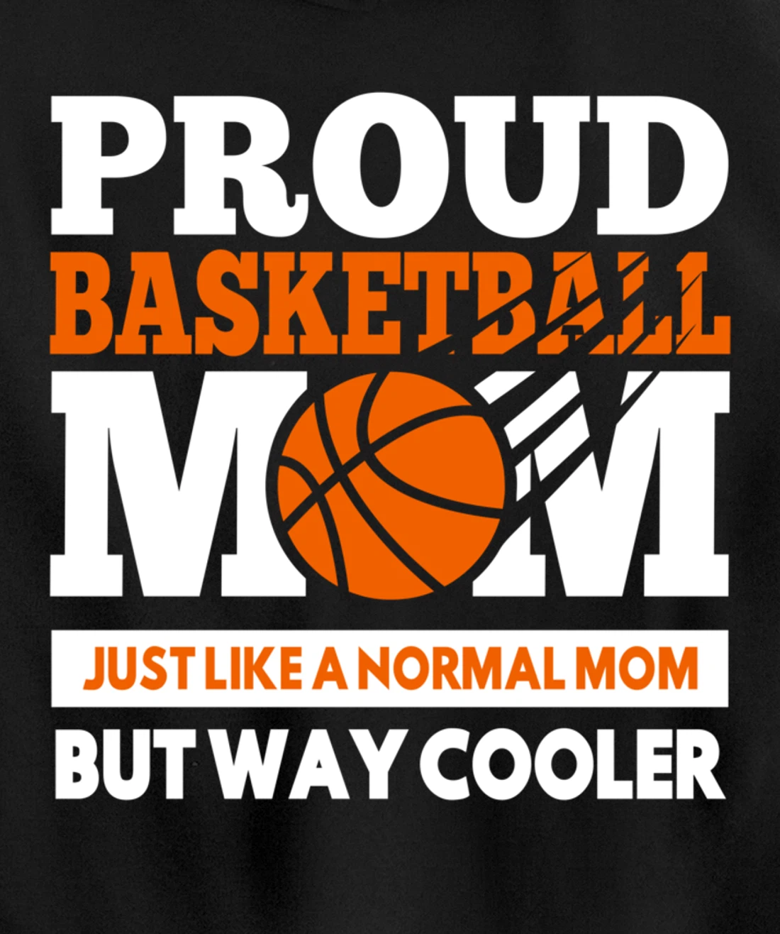Proud Basketball Player Mom Funny Gift For Mother's Pullover Hoodie