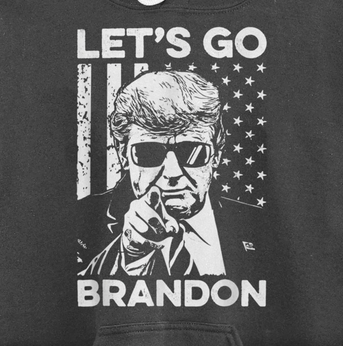 Let's Go Branson Brandon Conservative Anti Liberal US Flag Pullover Hoodie
