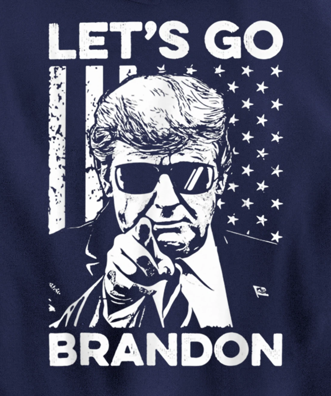 Let's Go Branson Brandon Conservative Anti Liberal US Flag Pullover Hoodie