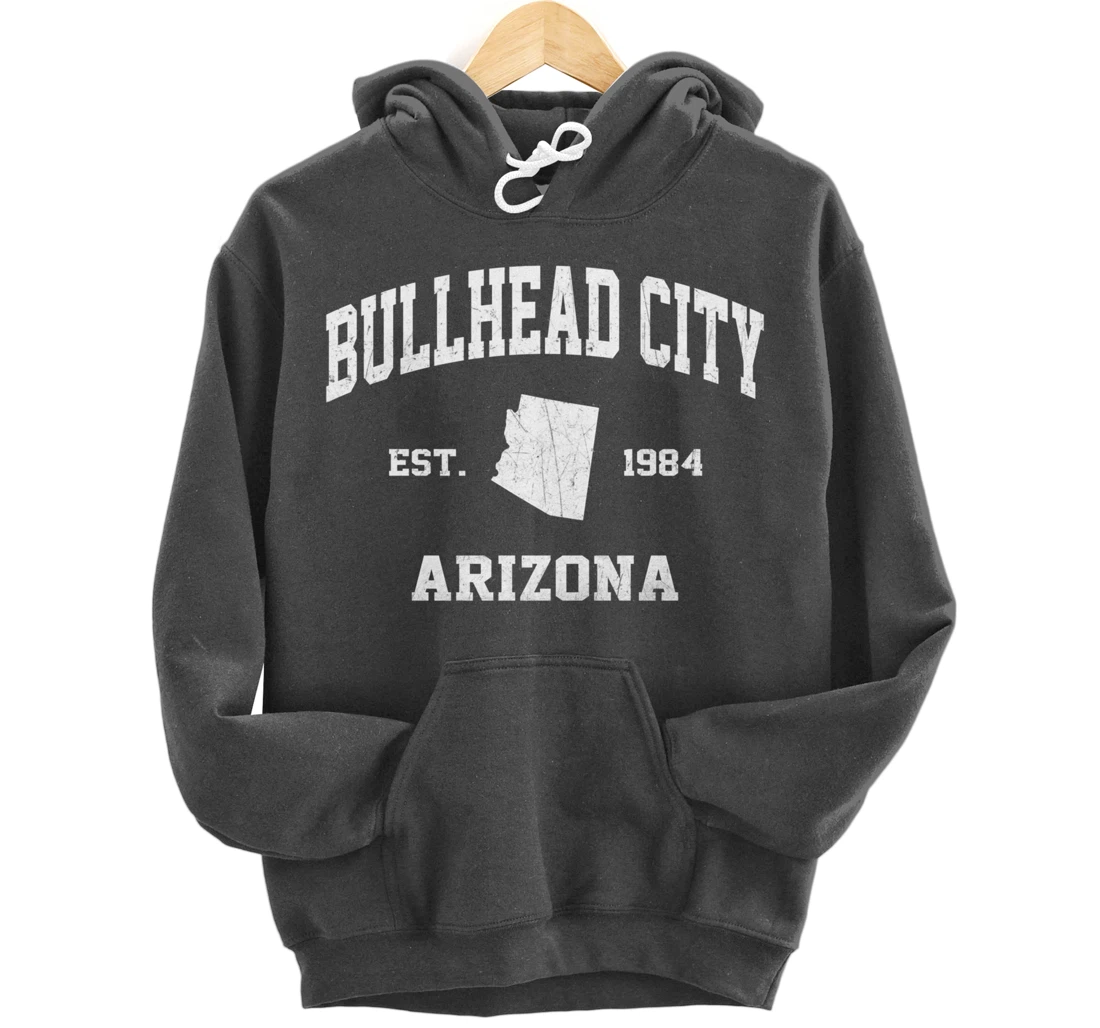 Bullhead City Arizona AZ vintage state Athletic style Pullover Hoodie