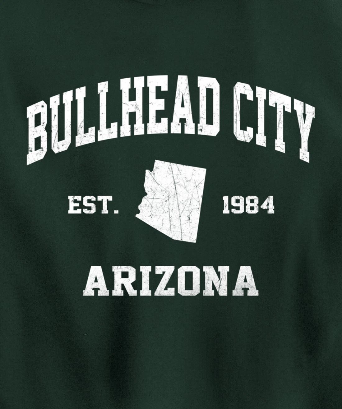 Bullhead City Arizona AZ vintage state Athletic style Pullover Hoodie