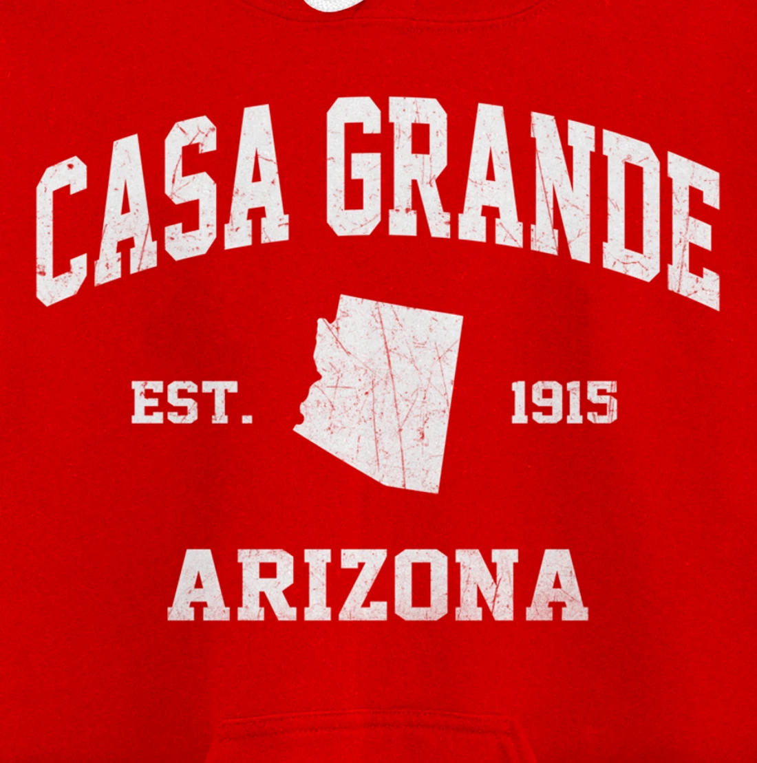 Casa Grande Arizona AZ vintage state Athletic style Pullover Hoodie