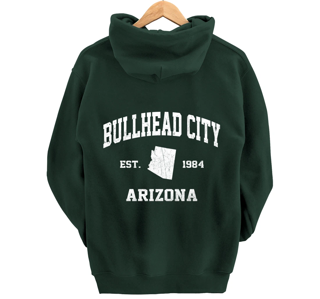Bullhead City Arizona AZ vintage state Athletic style Pullover Hoodie