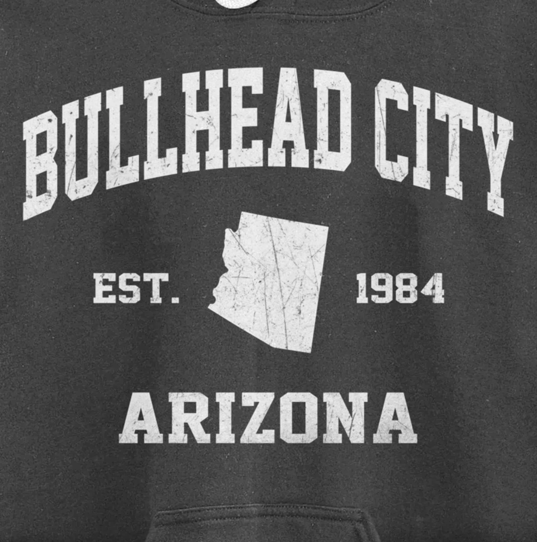 Bullhead City Arizona AZ vintage state Athletic style Pullover Hoodie