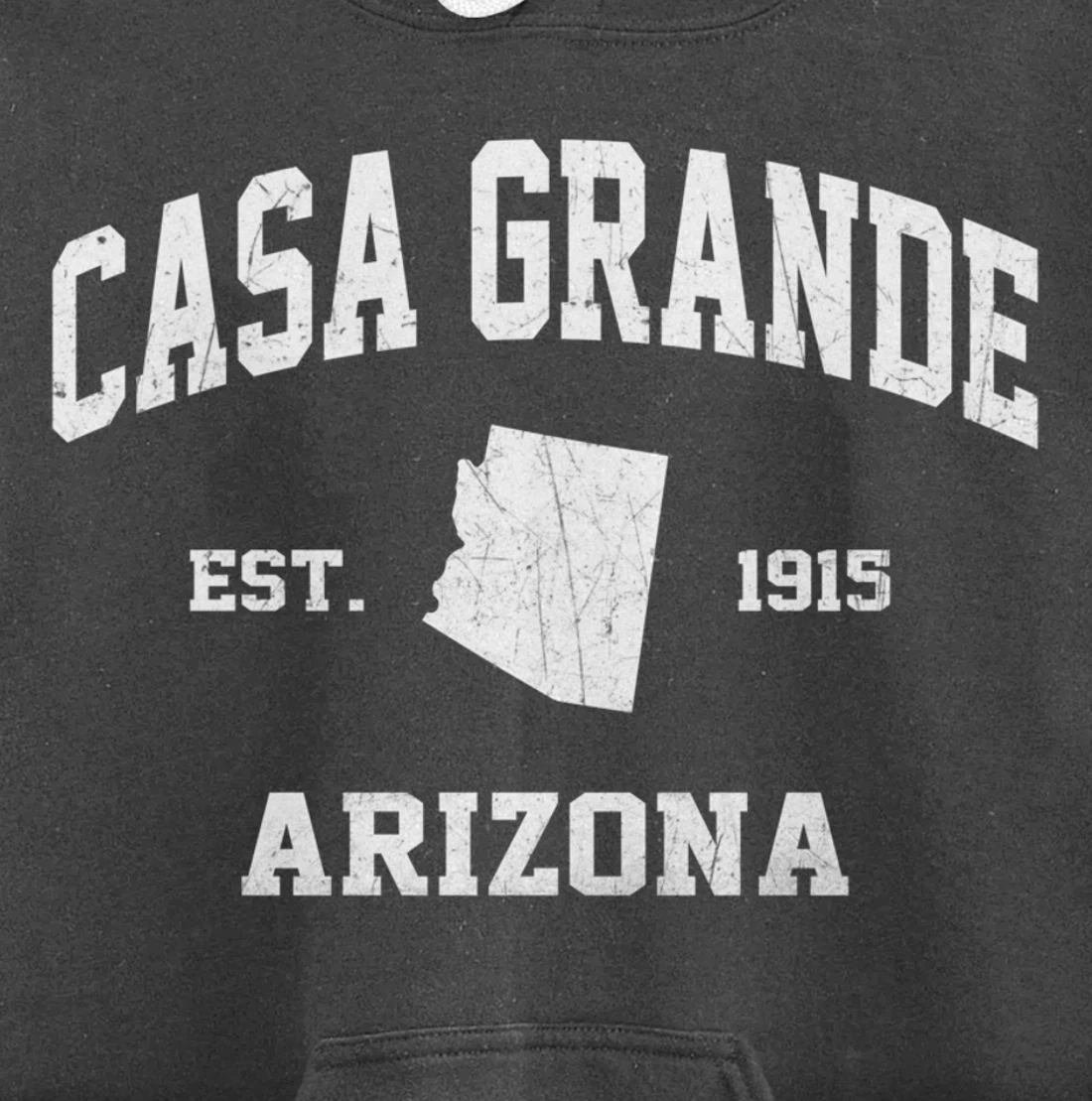 Casa Grande Arizona AZ vintage state Athletic style Pullover Hoodie