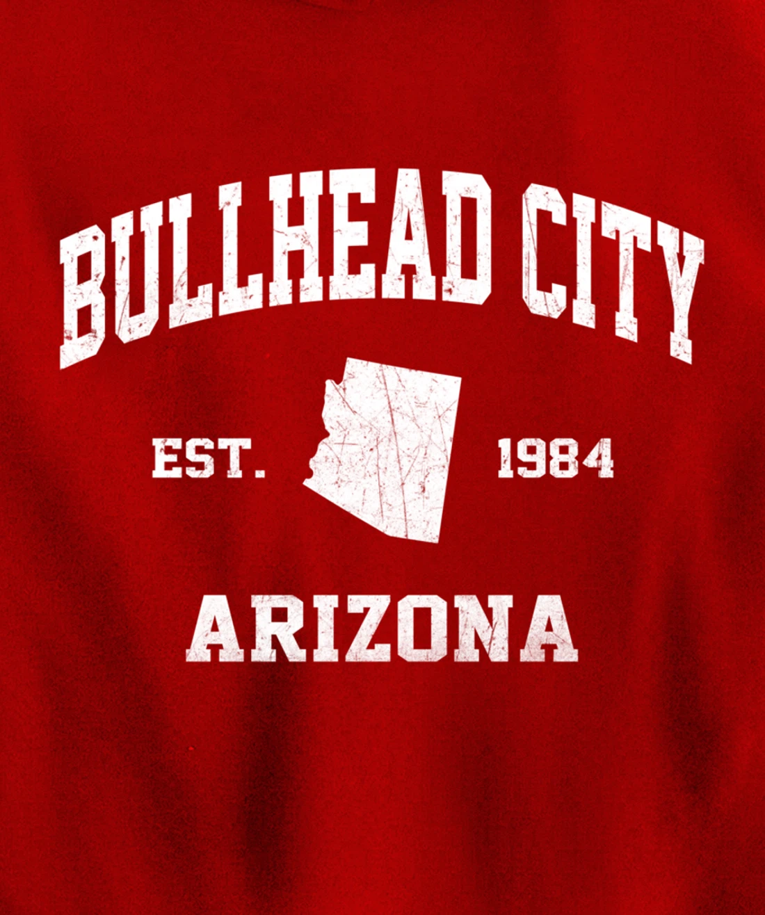 Bullhead City Arizona AZ vintage state Athletic style Pullover Hoodie