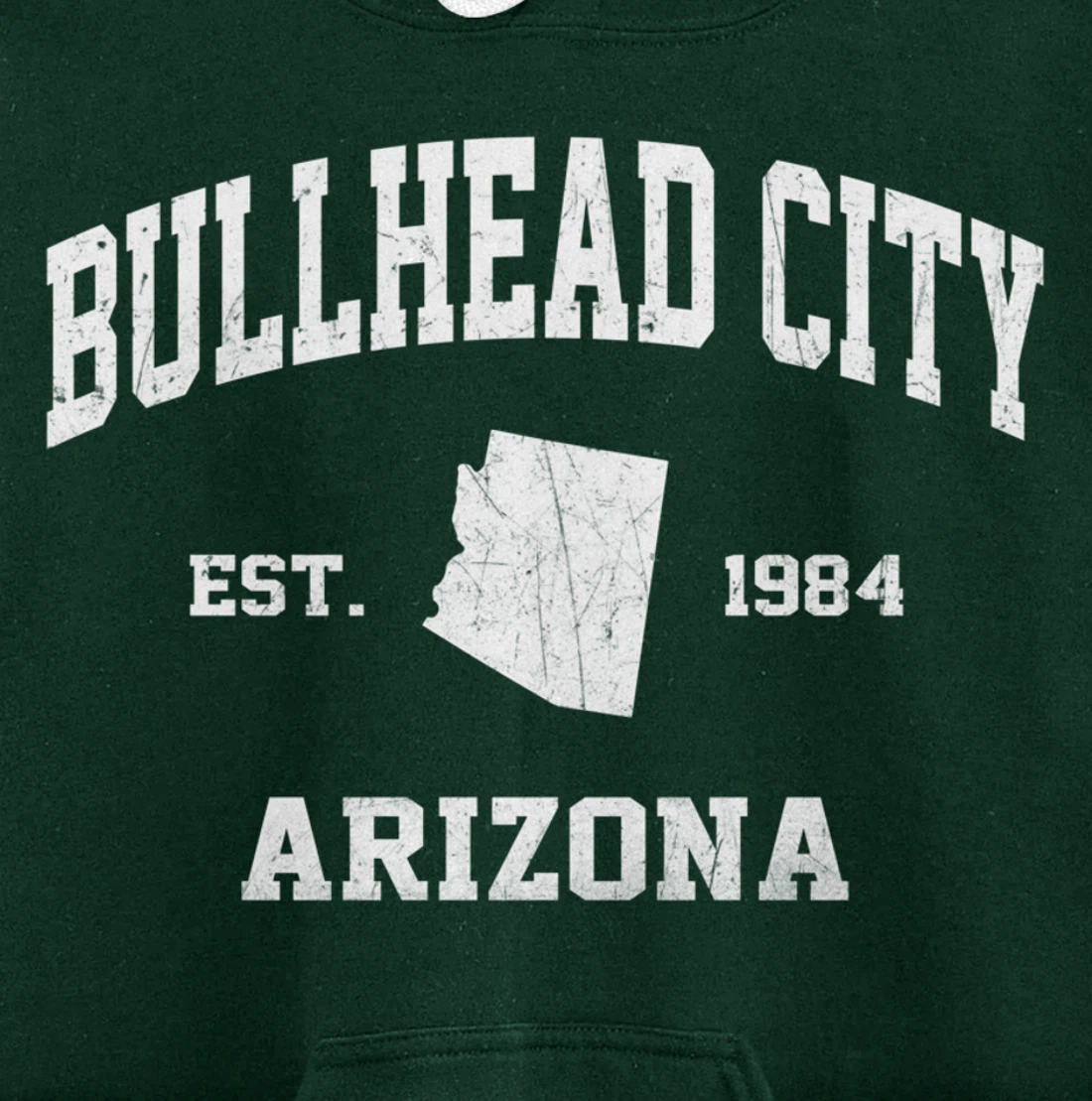 Bullhead City Arizona AZ vintage state Athletic style Pullover Hoodie